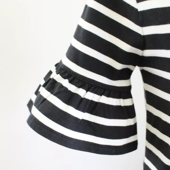 NWT J.Crew Striped Ruffle Sleeve Dress - Picture 4 of 7